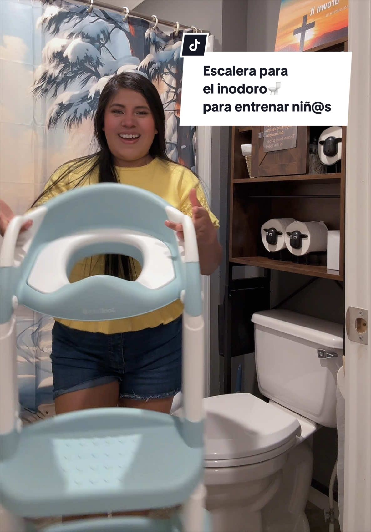 TikTok post by @sarahudson51 for Jool Baby. Caption reads: @Jool Baby @Chris Hudson #pottytrainladder [...].