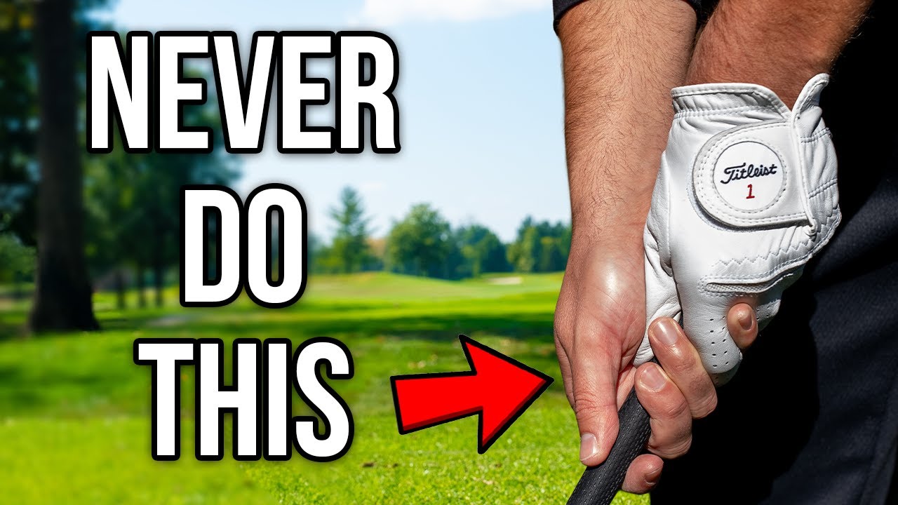 YouTube post by @TheGolfSensei for HackMotion. Caption reads: 30 Years of Golf Grip Wisdom in 33 Minutes.
