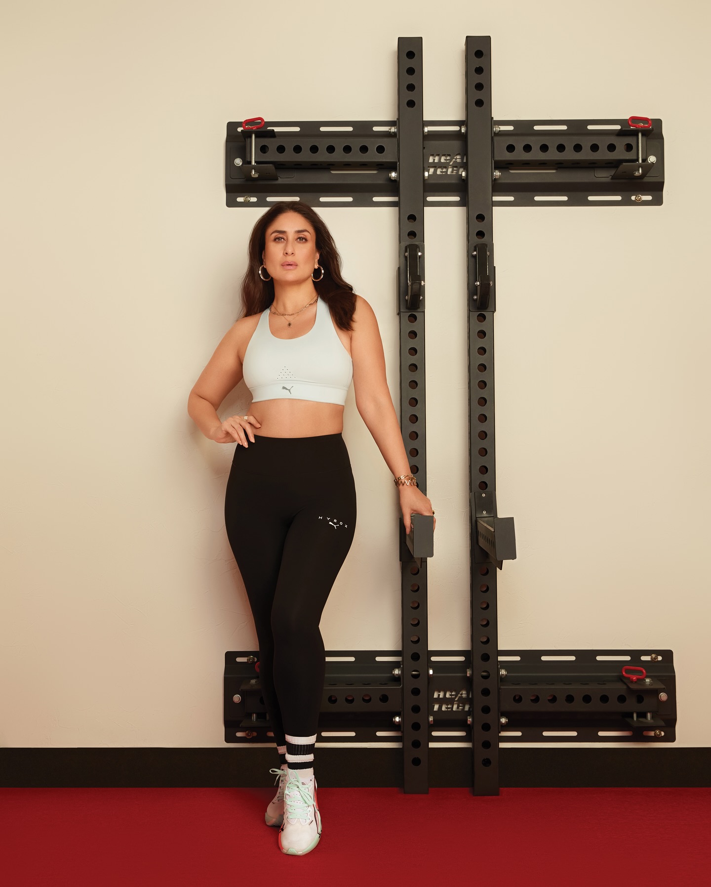 Instagram post by @kareenakapoorkhan for PUMA India. Caption reads: Trust PUMA to make me sweat.. and still serve.....