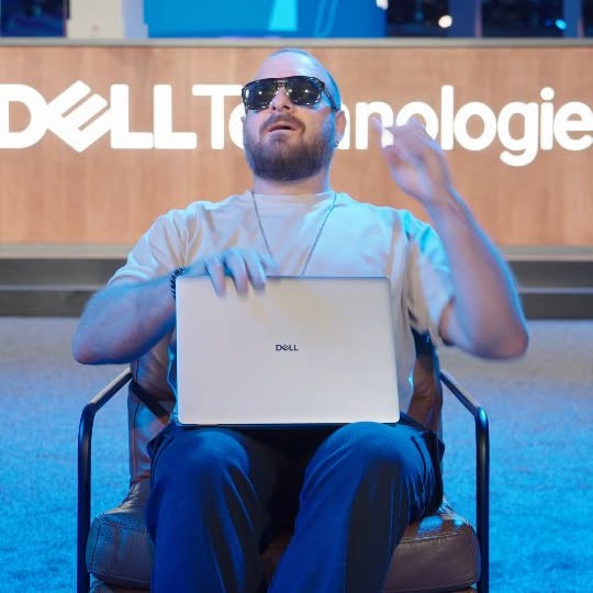 Instagram post by @benjacquier for Dell Technologies. Caption reads: Three incredible days at Dell Tech World 2025!....