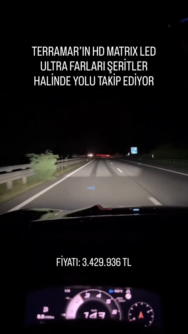 Instagram post by @yamanyilmaz for CUPRA Italia. Caption reads: Cupra Terramar’da yer alan HD Matrix Led Ultra....