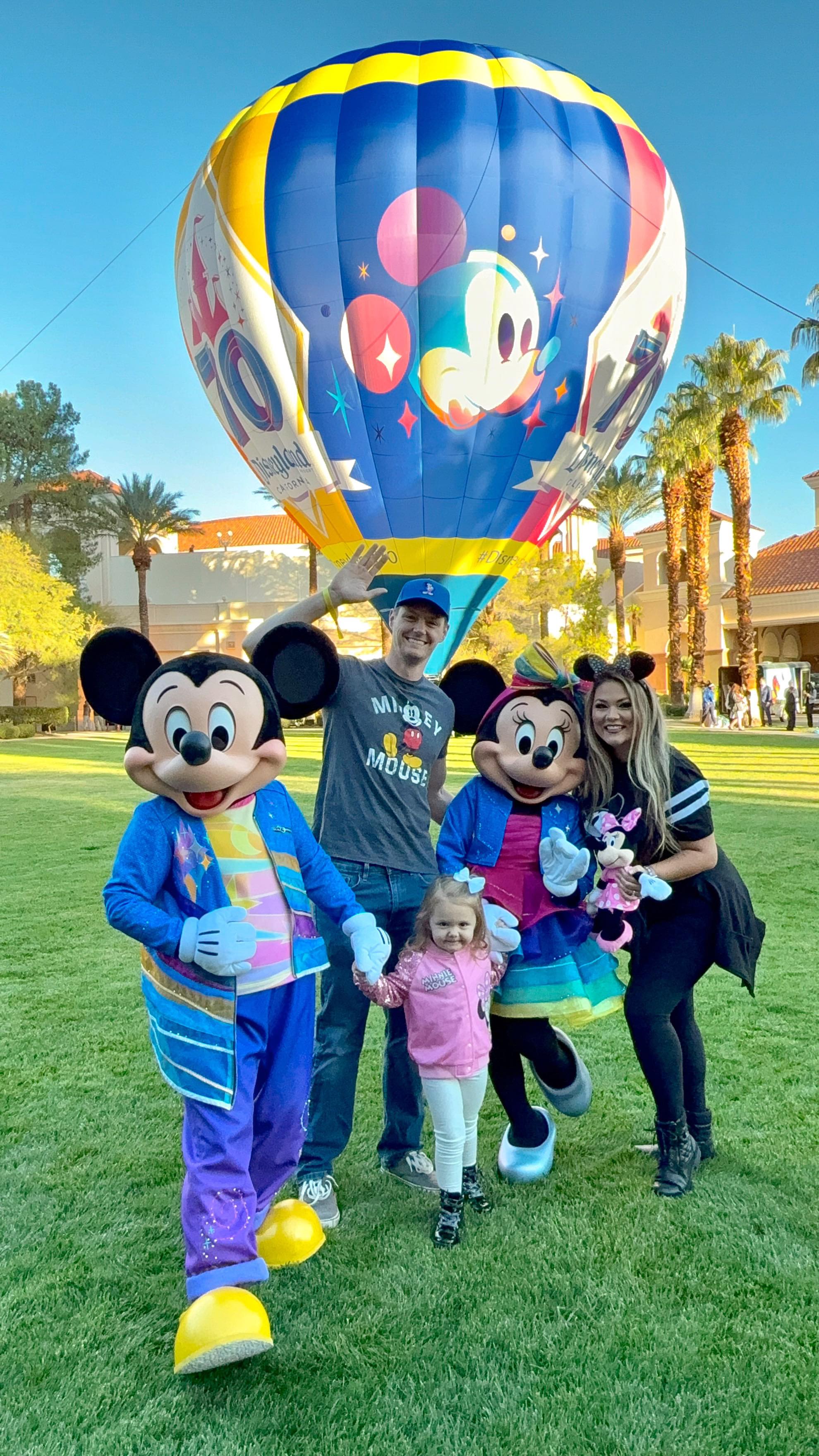 Instagram post by @britt_true_ for Disneyland. Caption reads: [...] Minnie and Mickey… and their NEW 70th....