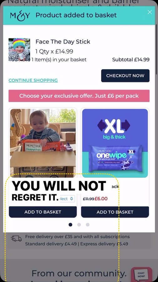 Instagram post by @mummyand_baby23 for Mum & You. Caption reads: 💙 Mum & You - Special offer!💙 If you haven’t....