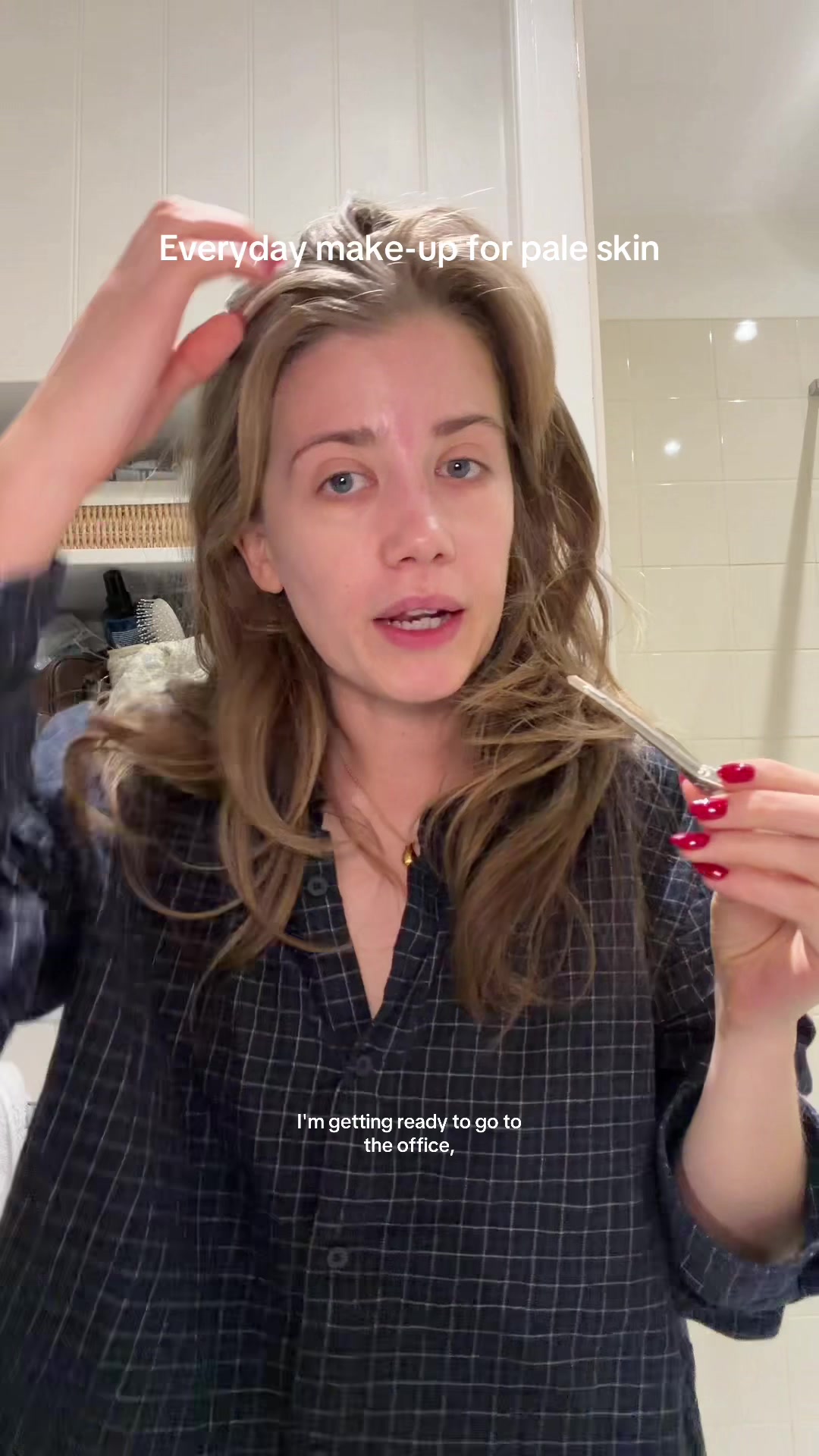 TikTok post by @onelane_studios for Saie hello. Caption reads: No time for fake tanning this January ✨🕵️🤍 p.s.....