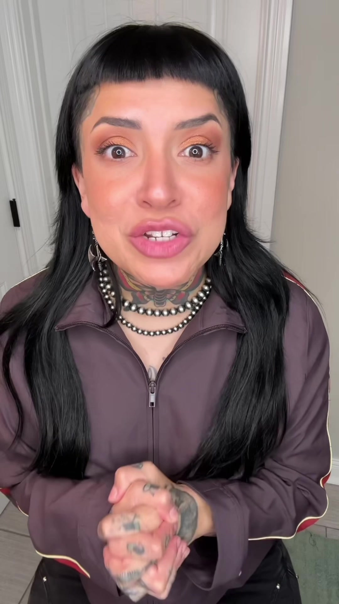 TikTok post by @ninaghoulina for PALMERS. Caption reads: Where are my Down Under Ghouls at? So many of my....