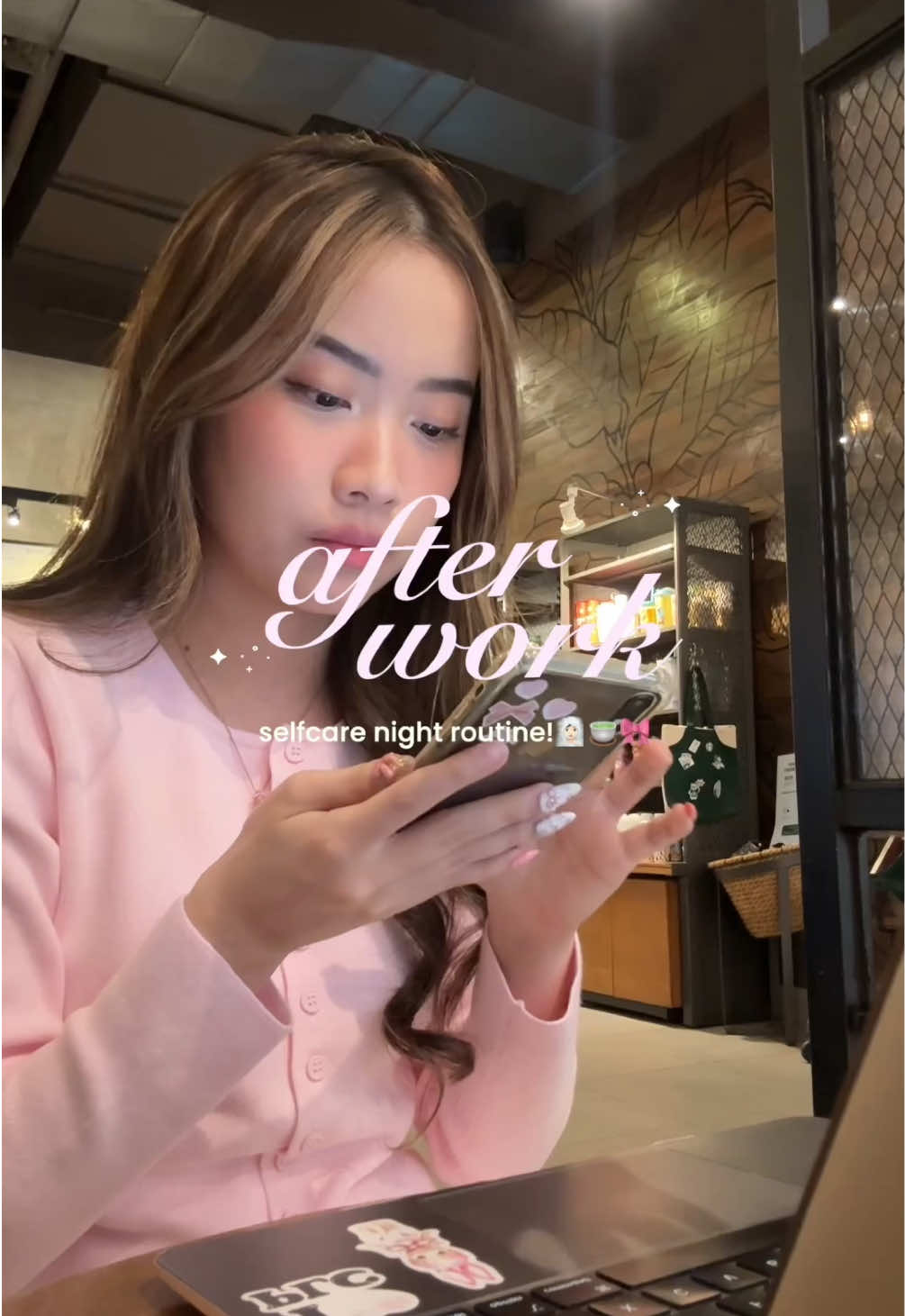 TikTok post by @vanessaabnka for Bioré. Caption reads: Wiped off the makeup, but kept the confidence....