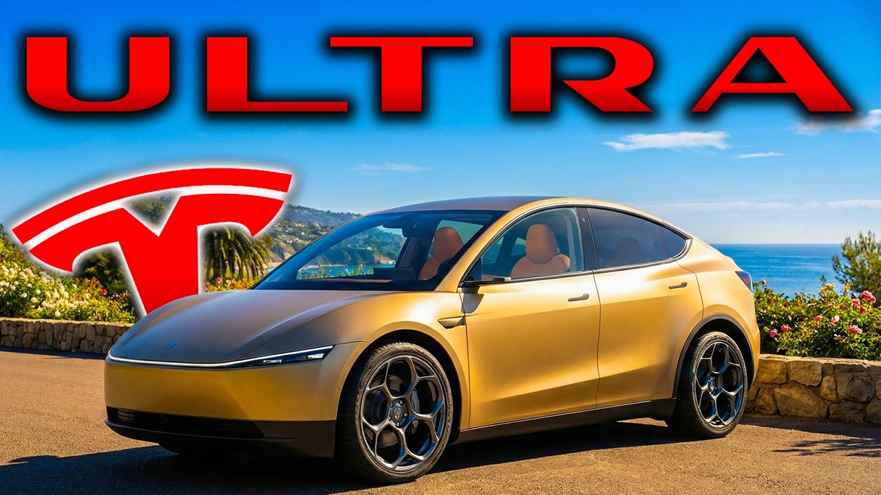 YouTube post by @RobertRosenfeld1 for Tesla. Caption reads: SURPRISE Launch! | Tesla's NEW 2026 Model Y!.