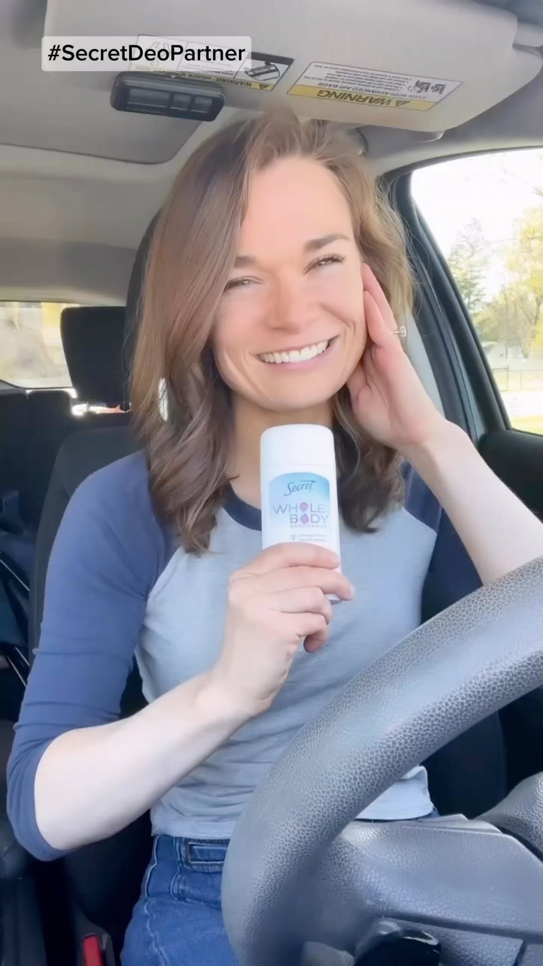 Instagram post by @kaylamariesully for Secret Deodorant. Caption reads: Secret whole body has me covered so I can cover....