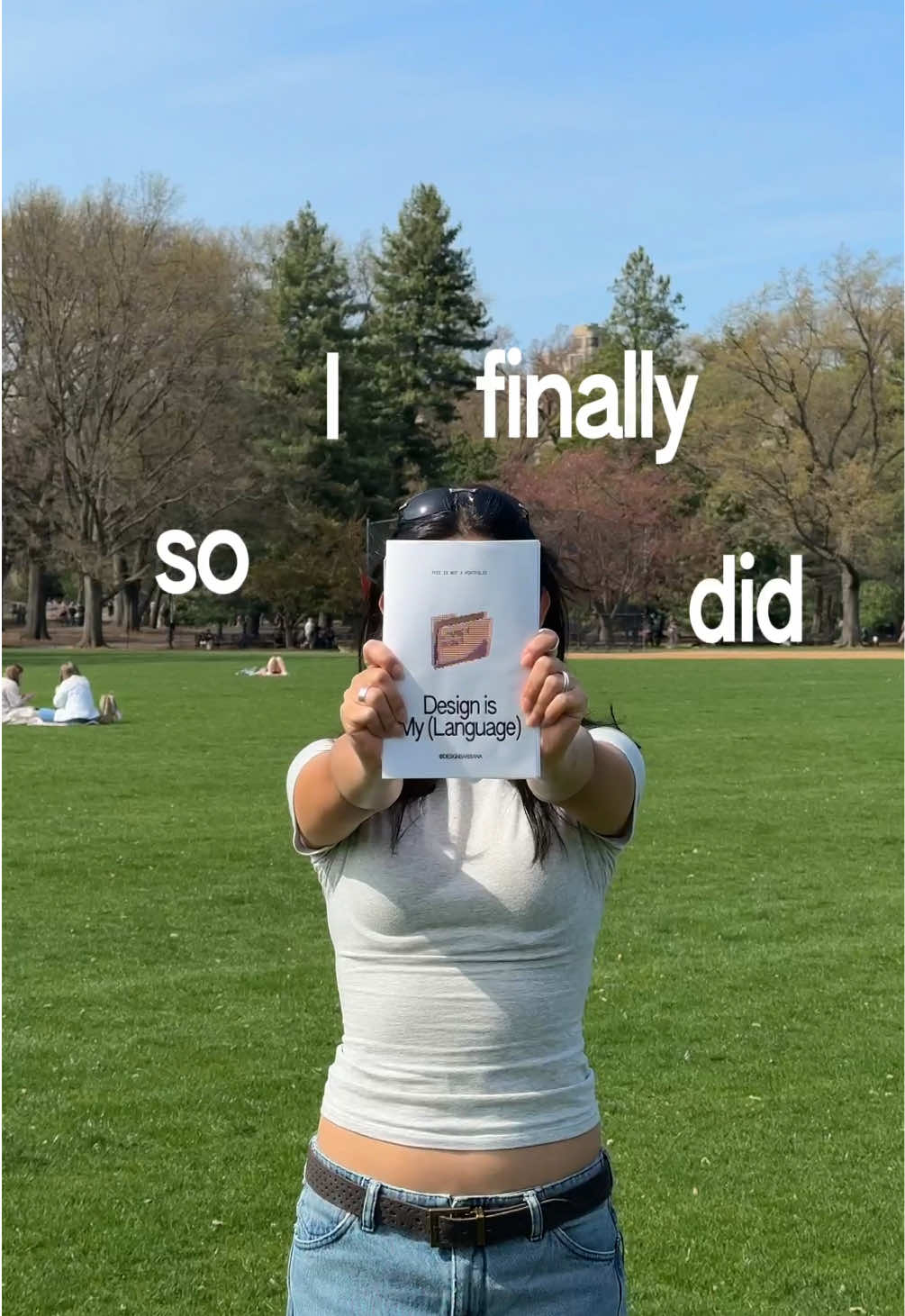 TikTok post by @barbianaliu for Adobe Design. Caption reads: 🧷 I’ve always wanted to make a zine that felt....