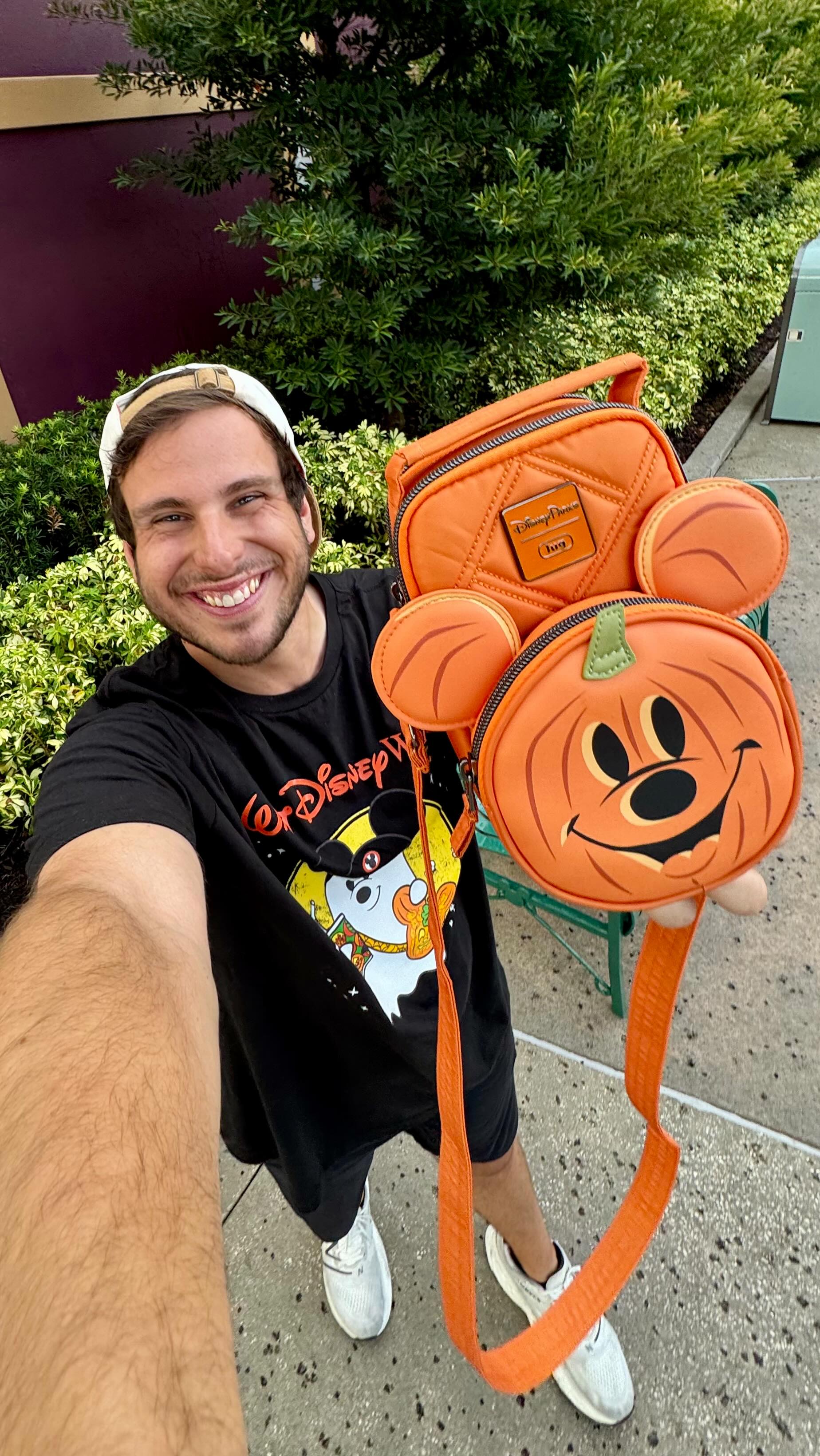 Instagram post by @thethemeparkdad for Lug. Caption reads: Pumpkin Mickey?! @luglife you’ve really outdone....