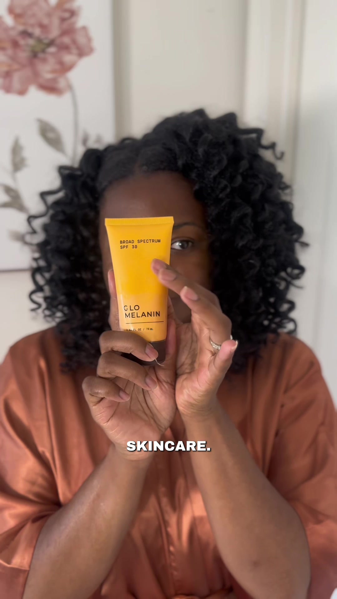 TikTok post by @makilahinspires for Glo Melanin. Caption reads: Make sure to check out @✨ Glo Melanin ✨ for their....
