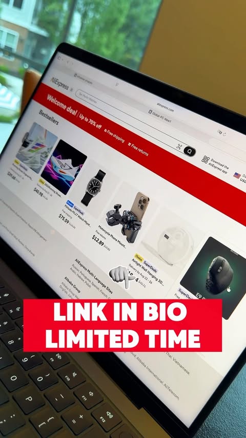 Instagram post by @elbercruz_ for AliExpress. Caption reads: [...] enter the search code [AYSPHW] on the....