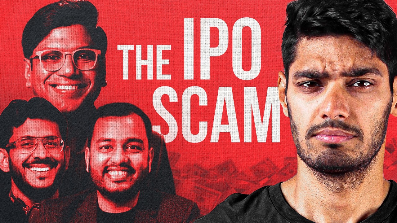 YouTube post by @mohak_mangal for Odoo. Caption reads: WTF is wrong with Indian IPOs.