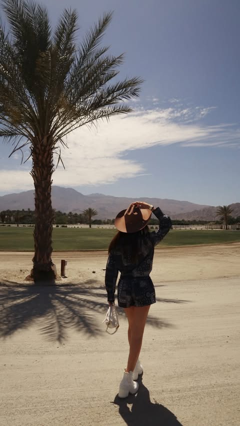 Instagram post by @ghazzzzzz for REVOLVE. Caption reads: Come with me to Revolve Rodeo House gifting suite!....