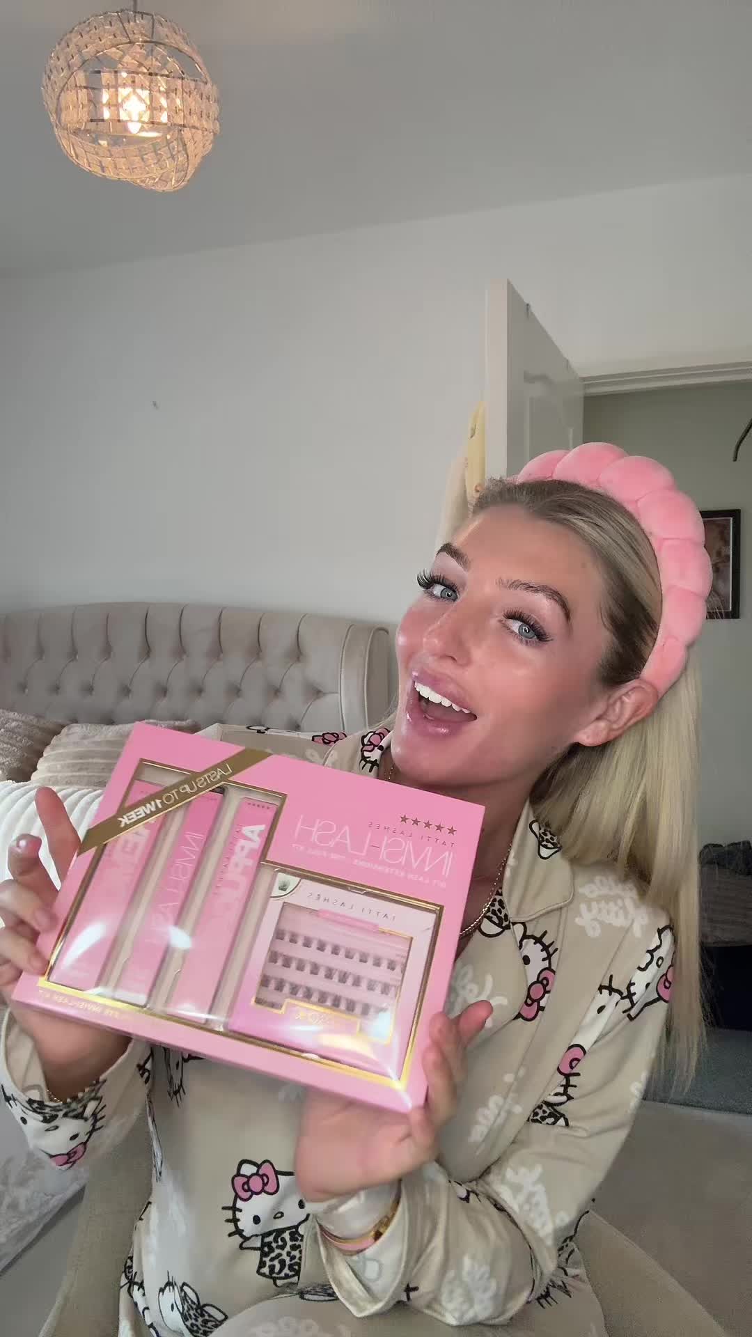 TikTok post by @jessyskellett for TATTI LASHES. Caption reads: My favourite lashes ever🩷🩷 @TattiLashes IRL @The....