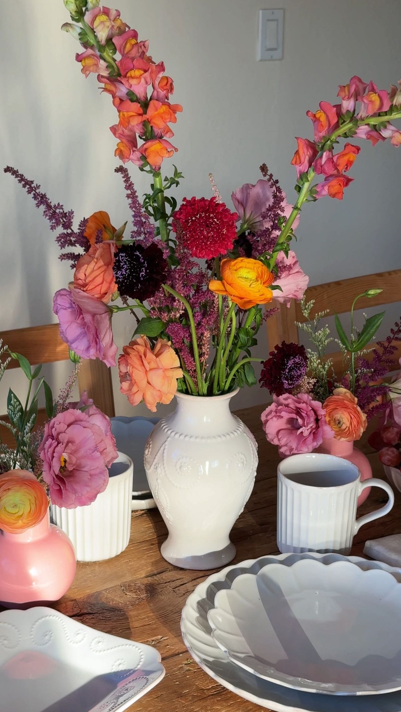 Instagram post by @sporckly for Lenox. Caption reads: A fall brunch at home  I used @lenox’s French....