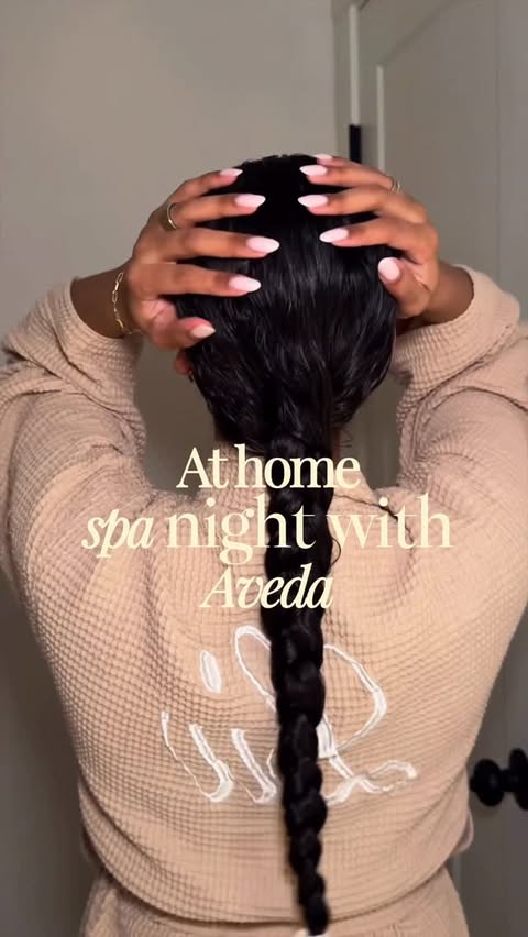 Instagram post by @mrsoliviacollins for Aveda. Caption reads: Have you tried the @aveda NEW Advanced Botanical....