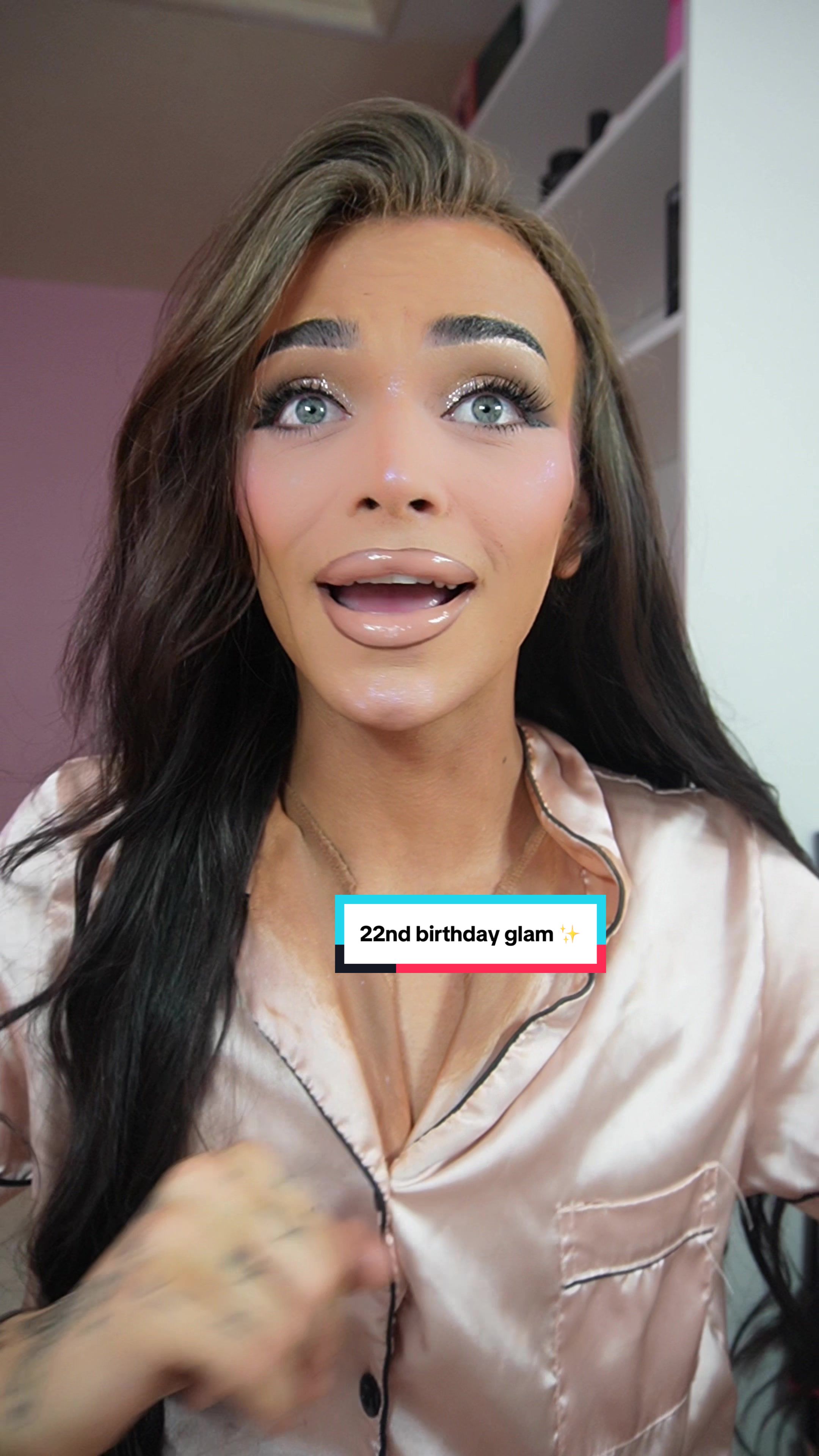 TikTok post by @psmakeup21 for Doll Beauty. Caption reads: 22 and counting ‼️✨sounding abit like a serious....
