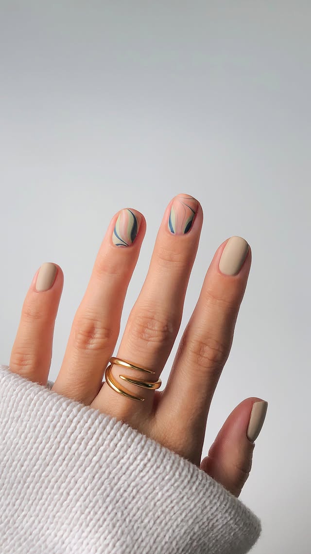 Instagram post by @basecoatstories for Shopgirlscrew. Caption reads: dipping my fingers into fall like 🧸☁️✨

I can’t....