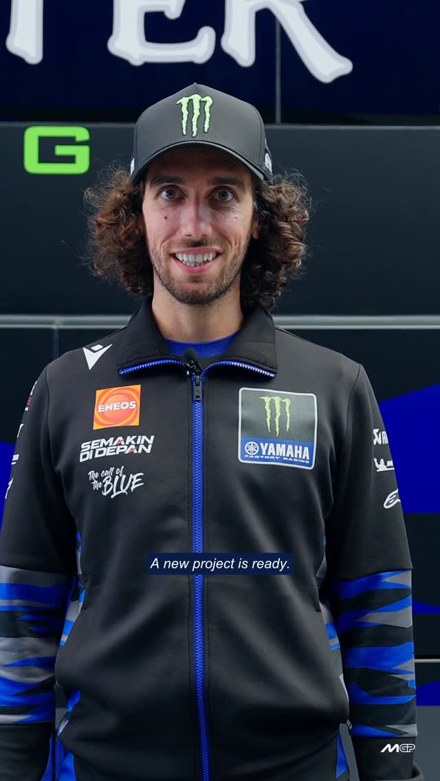 Instagram post by @pramacracing for Monster Energy. Caption reads: 🔵 The Blue Shift has begun! 📣 Yamaha’s....