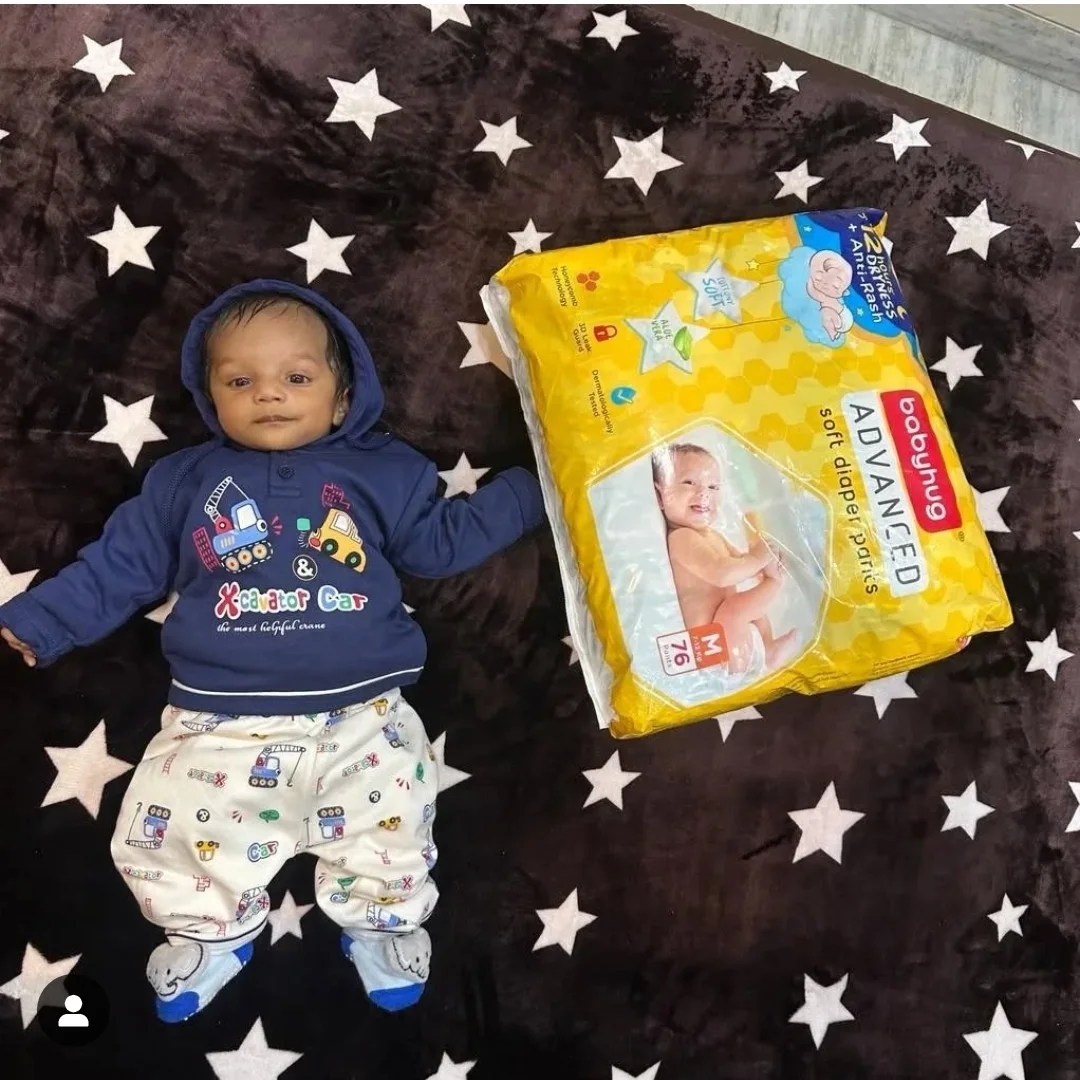 Instagram post by @awesometayal for FirstCry. Caption reads: #collaboration with @babyhug @FirstcryIndia Shhh!!....