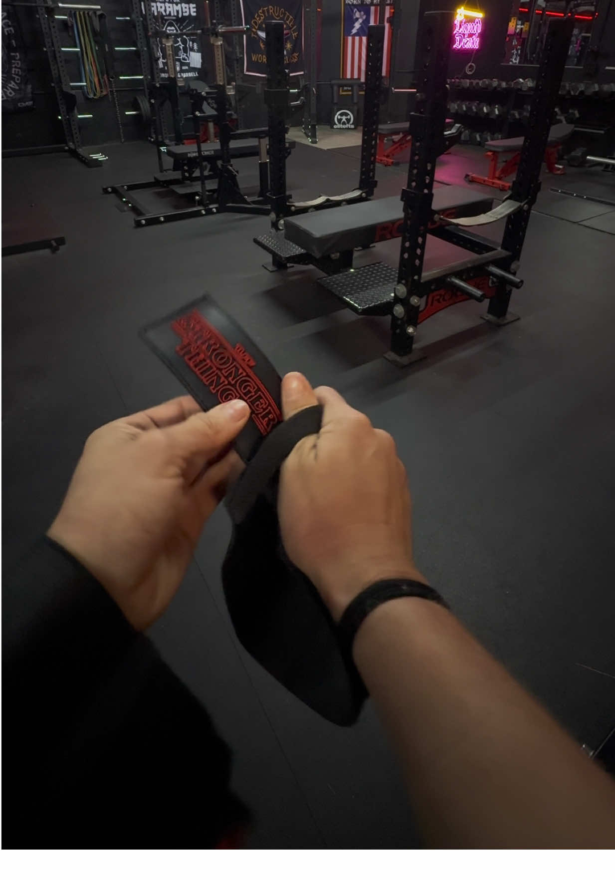 TikTok post by @laurabmullis for TuffWraps. Caption reads: [...] strap- gotta say, I'm loving these.....