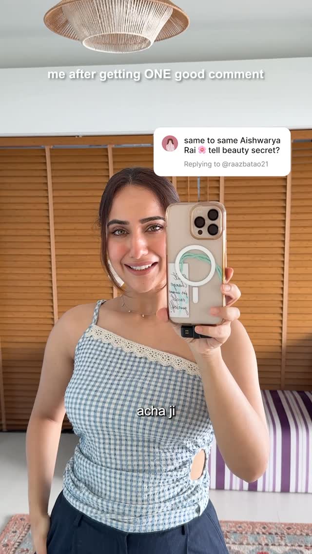 Instagram post by @kushakapila for OZiva. Caption reads: acha ji toh kaisa laga mera secret?

💅💅💅

Also,....