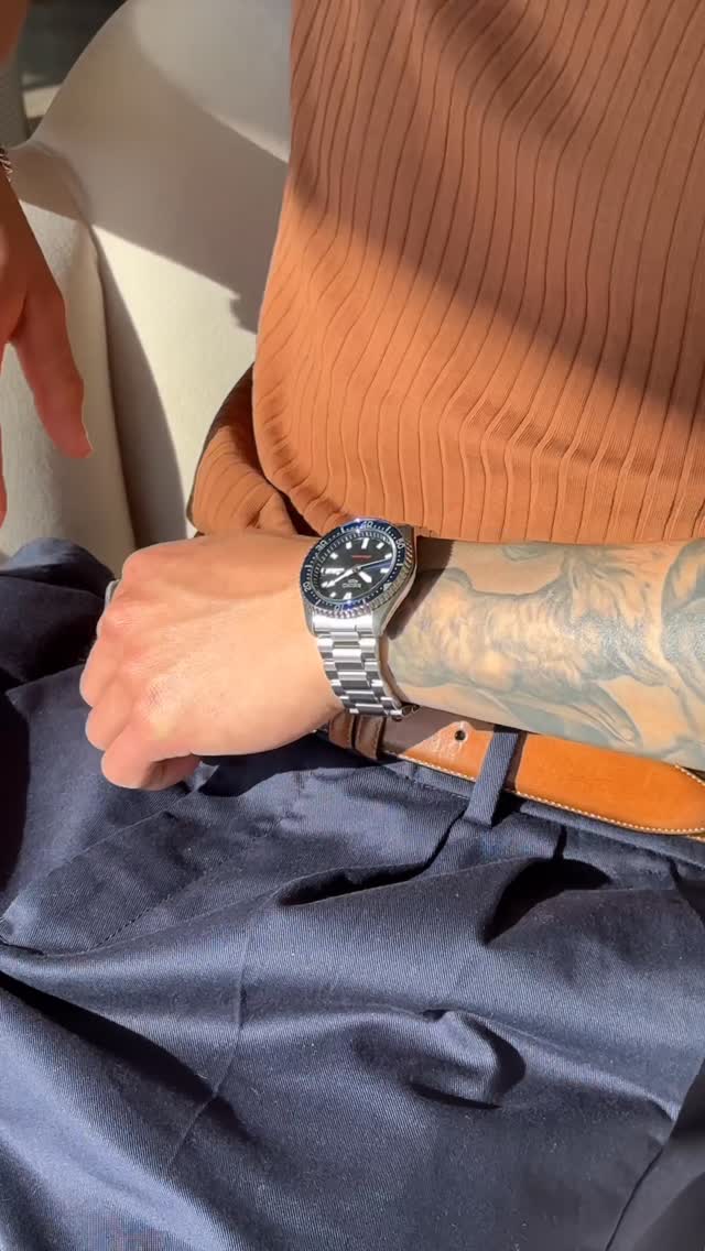 Instagram post by @kyletheyuan for Seiko Watches. Caption reads: Style is in the finish — today it’s the....