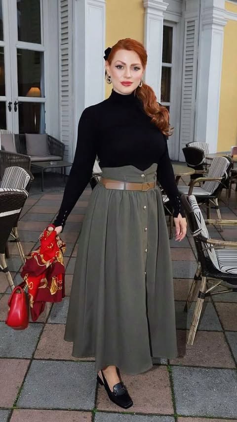 Instagram post by @gretagardner for SHEIN X. Caption reads: Glamorous mob wife, vintage ladylike, preppy old....