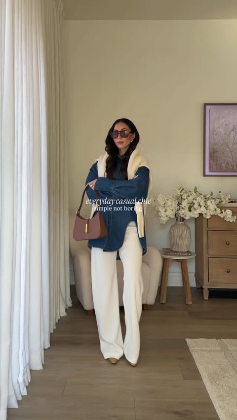 Instagram post by @madeline_devaux for Aritzia. Caption reads: ootd 🤏🏼 Focusing more on purchasing and styling....