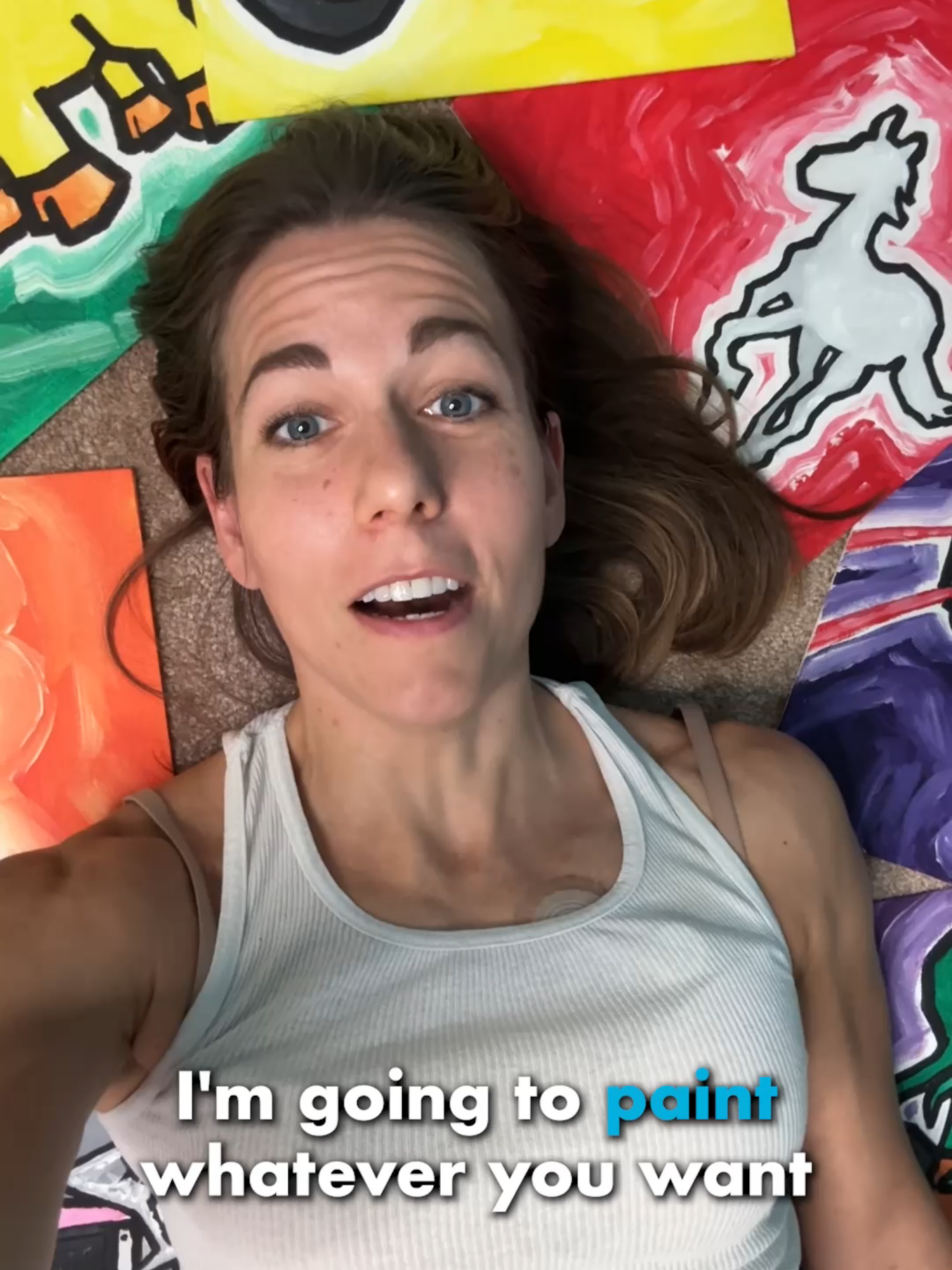 TikTok post by @alispagnola for Patreon. Caption reads: [...] AWAY FREE ART AGAIN! Head over to my....