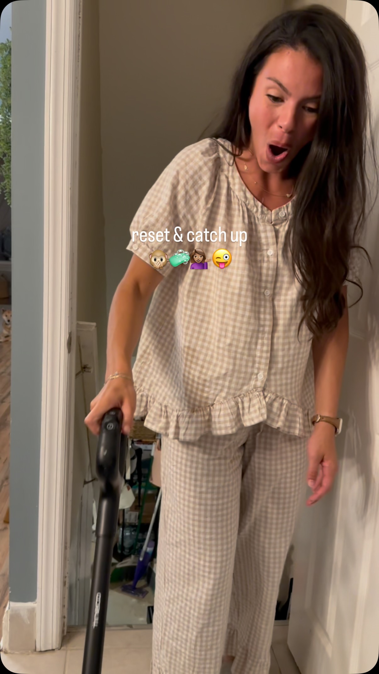 Instagram post by @livfuselli for Tineco. Caption reads: My favorite wet dry vacuum on MAJOR sale for prime....