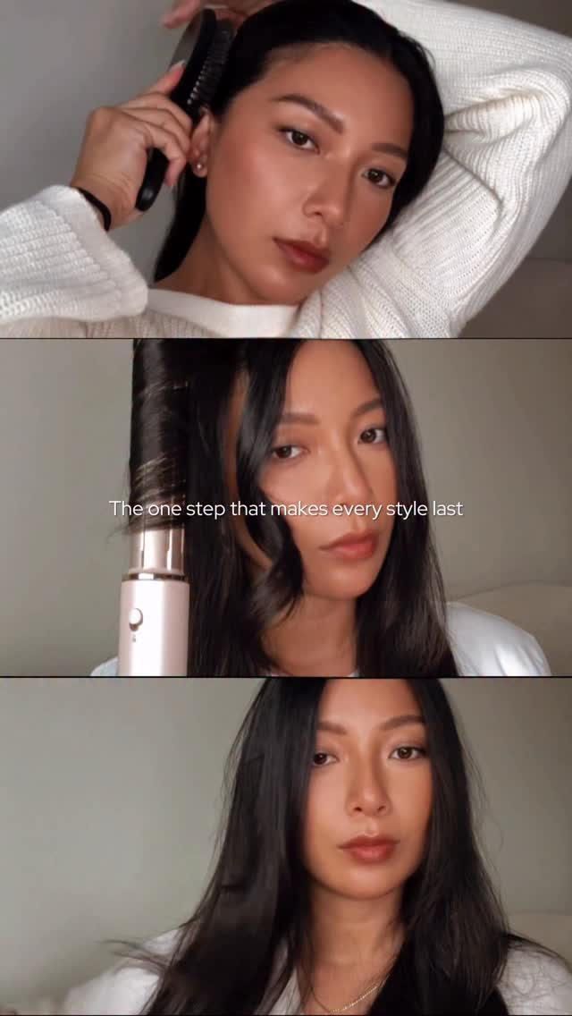 Instagram post by @stephhjelmeseth for Aveda. Caption reads: [...] one thing you need to hold every style:....