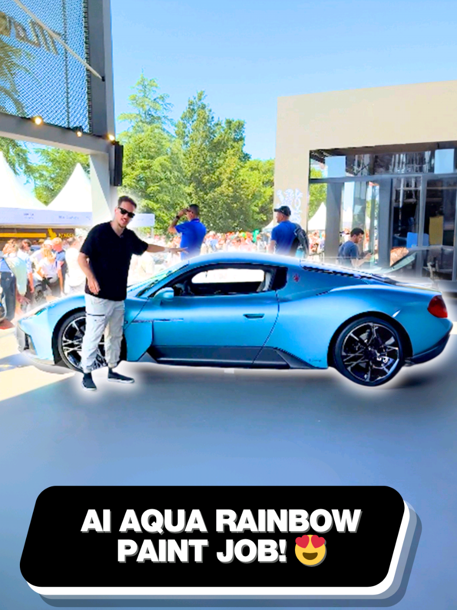 TikTok post by @supercarblondie for Maserati. Caption reads: These brand-new Maseratis are Italian masterpieces....