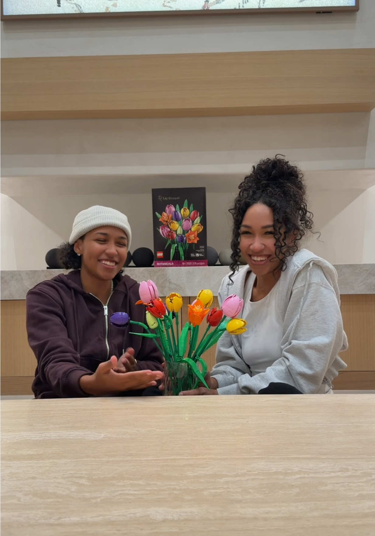 TikTok post by @jaylabrenae5 for LEGO. Caption reads: A forever bond, just like two @LEGO bricks stuck....