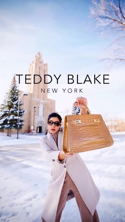 Instagram post by @preetkaurthakurr for Teddy Blake. Caption reads: @teddy_blake Clean lines, luxe texture, timeless....
