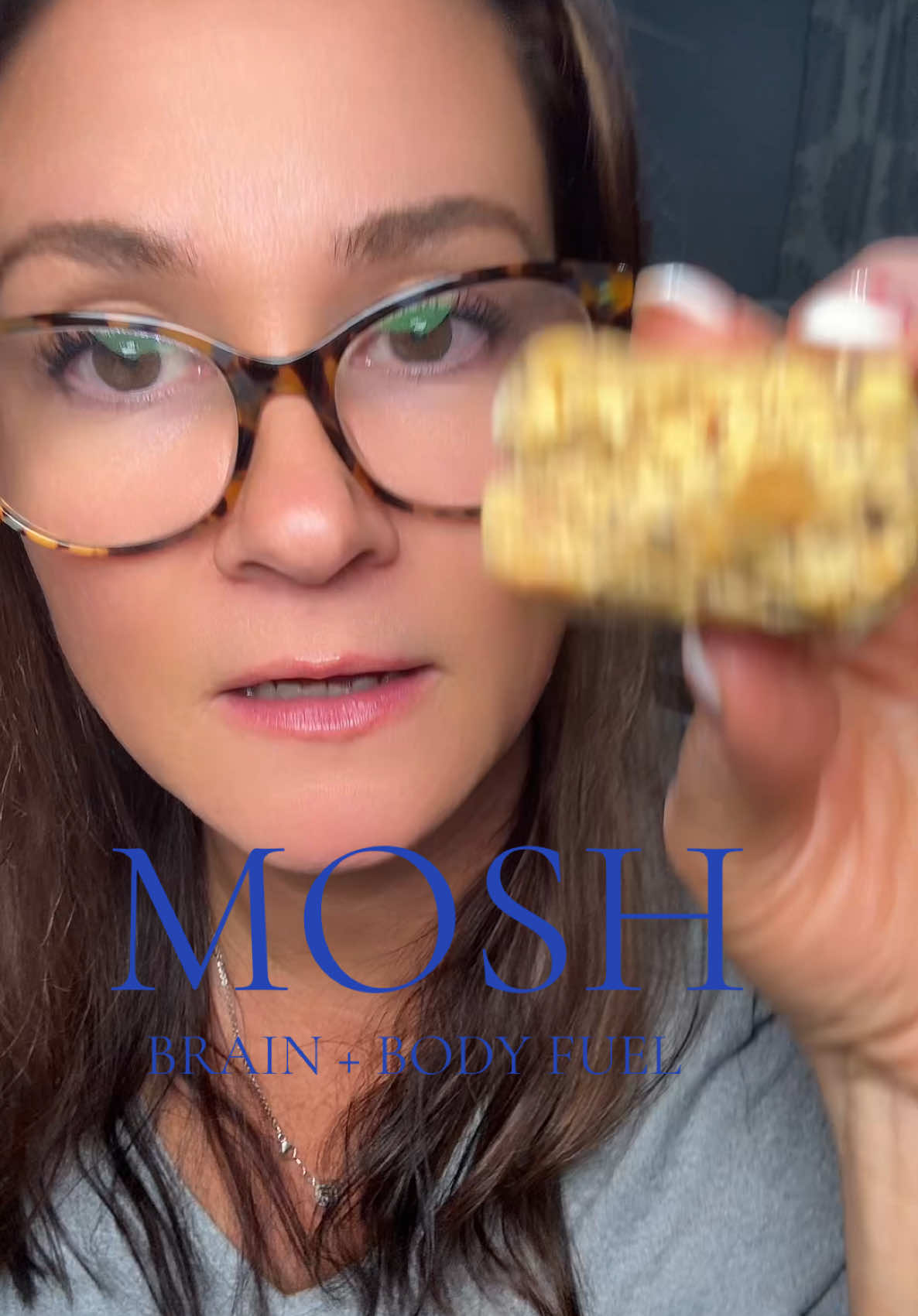 TikTok post by @threeboysandaprincess for MOSH. Caption reads: @Mosh brain and body fuel. #brainfuel #cognizin....