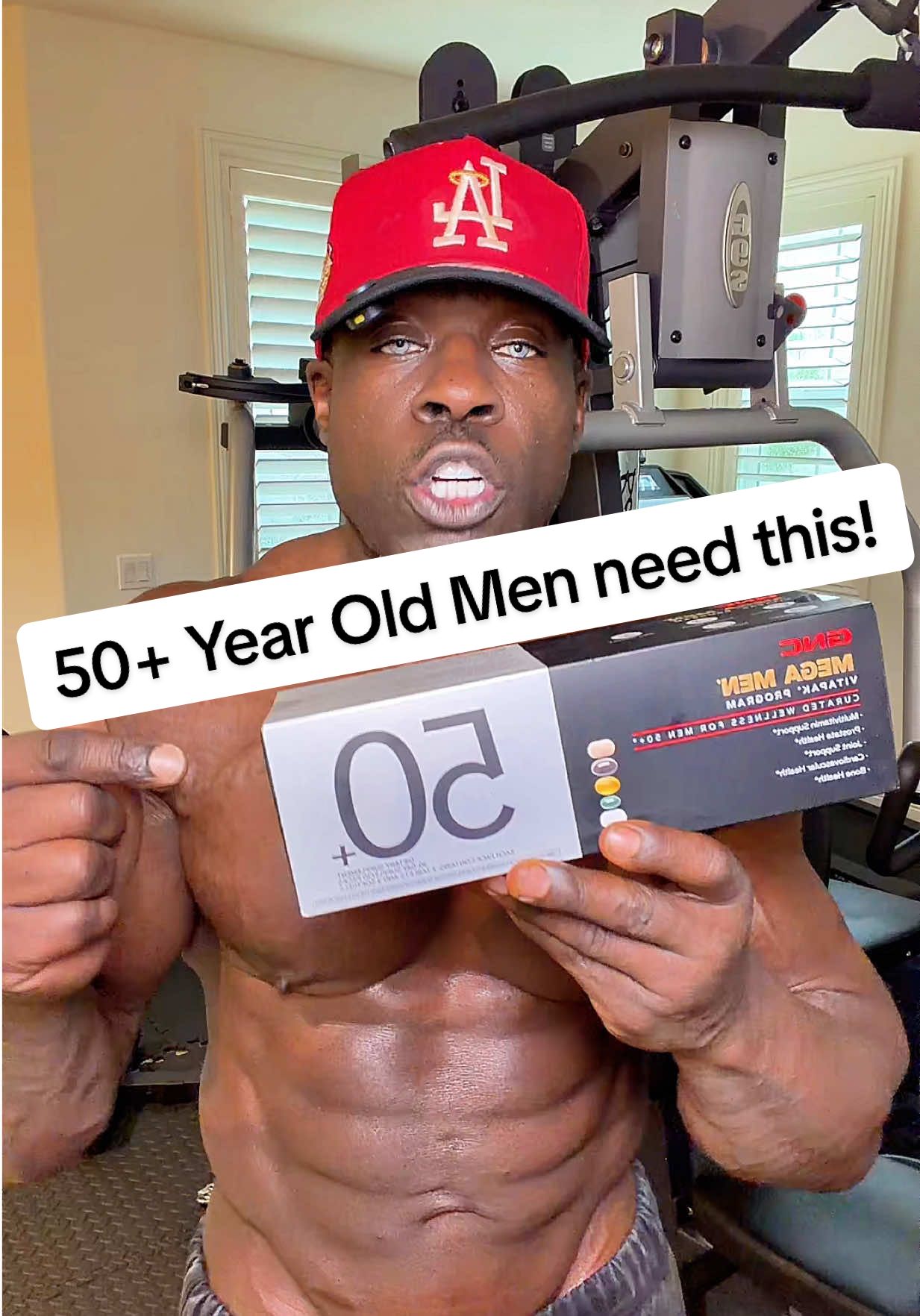 TikTok post by @realkalimuscle for GNC. Caption reads: @GNC Live Well put together a special vitamin for....