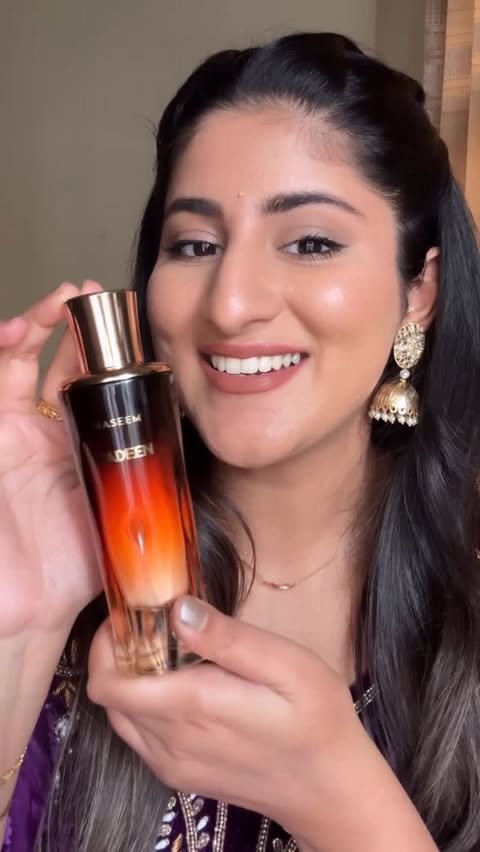 Instagram post by @blushbyprab for Naseem Perfume. Caption reads: Nadeen by @naseemperfumeindia....