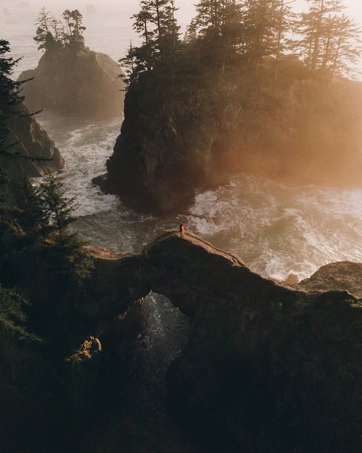Instagram post by @shoniimu for Passion Passport. Caption reads: As walls of seawater battered the rocks below, the....
