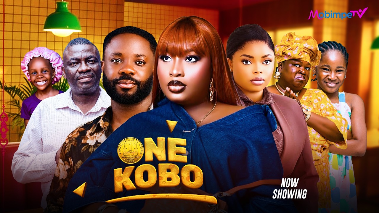 YouTube post by @MobimpeTv for Zebra Print. Caption reads: ONE KOBO - Latest Yoruba Movie 2026 Drama -....