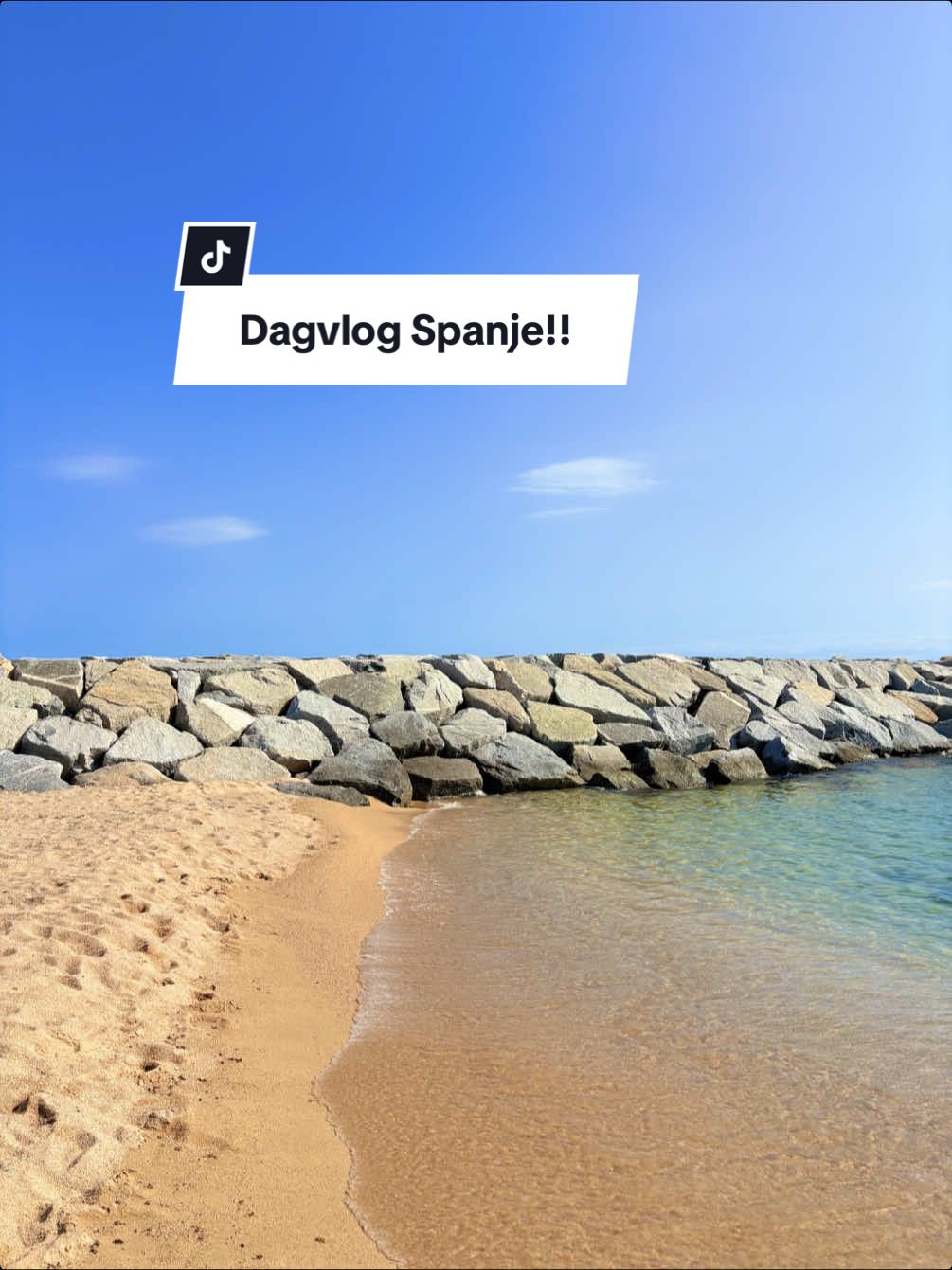 TikTok post by @luna.lams for Vitakruid. Caption reads: Publiciteit @Vitakruid // A DAY IN SPAIN!! 💙🌊....