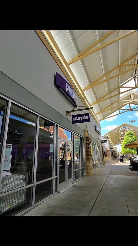 Instagram post by @bloom_onyourown for Purple. Caption reads: [...] but make it comfortable 🤎 I stopped by....