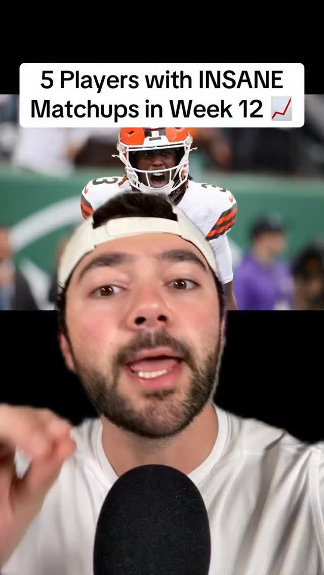 Instagram post by @loebsleads for Yahoo. Caption reads: These players have ELITE fantasy matchups this....