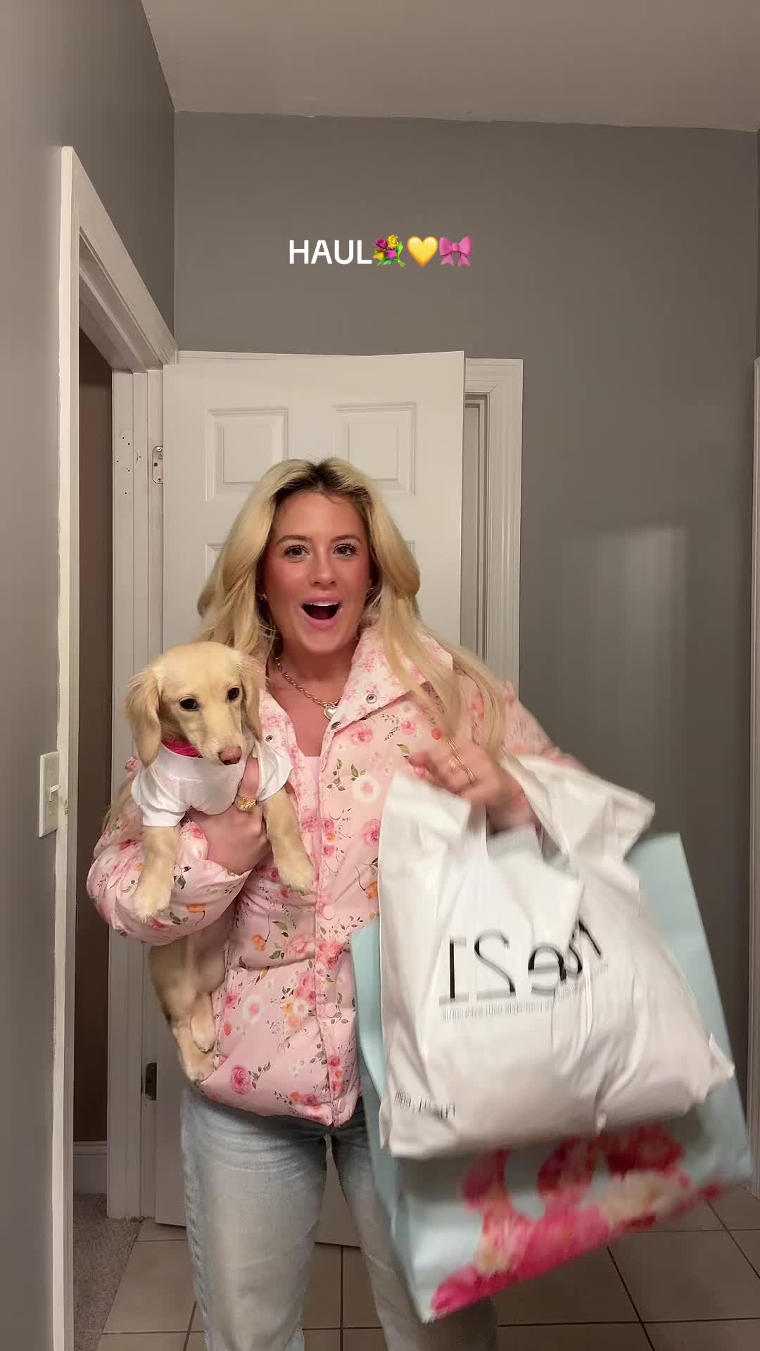 TikTok post by @b_woodard for rue21. Caption reads: The best haul in a min @Altar’d State @rue21 .