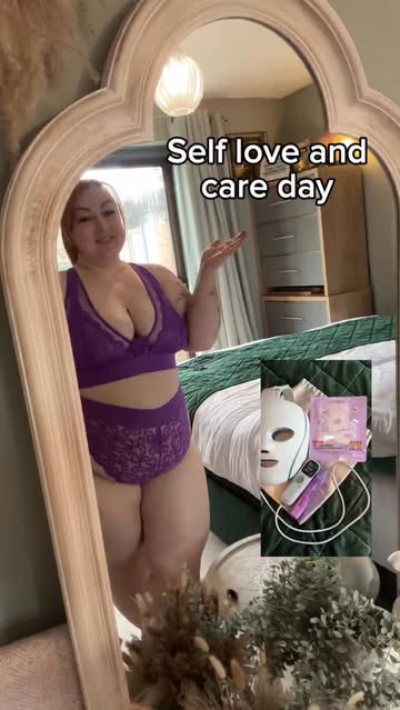 Instagram post by @curvy_crazy_cute for Tutti Rouge. Caption reads: [...] Hallie in passion purple from....