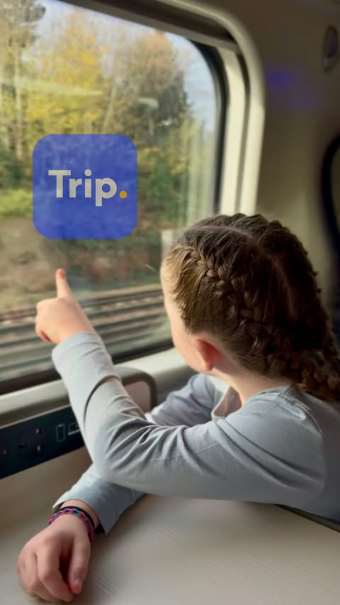 Instagram post by @mumof4_lifewithliz for Trip.com. Caption reads: [...] savings every trip? Yes please 💸 ➡️....