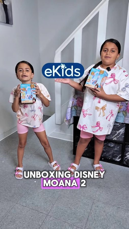 Instagram post by @haileyandbailey_ for eKids. Caption reads: [...] Hailey & Bailey are loving their new....