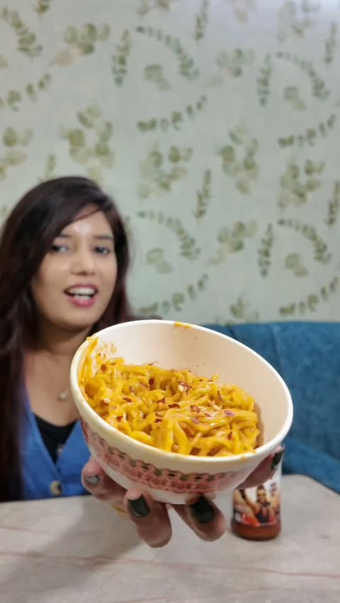 Instagram post by @the_patna_girl_ for Ching's Secret. Caption reads: This weather + a bowl of noodles = perfect combo!....
