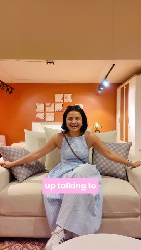 Instagram post by @abhishreeakolkar for Pepperfry. Caption reads: [...] layout was exhausting. Heading into....